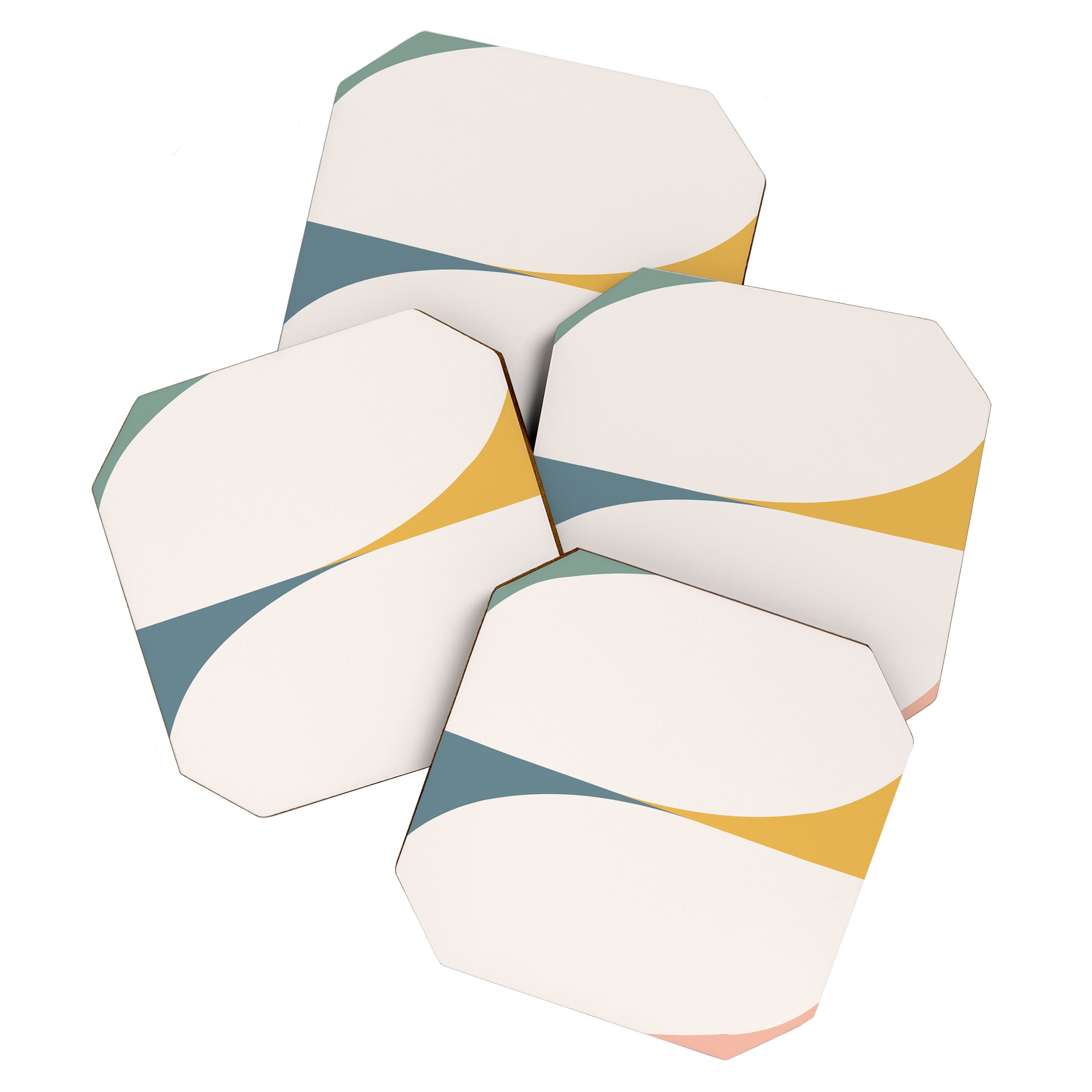 Almond Abstract X Coaster Gallery Image 1