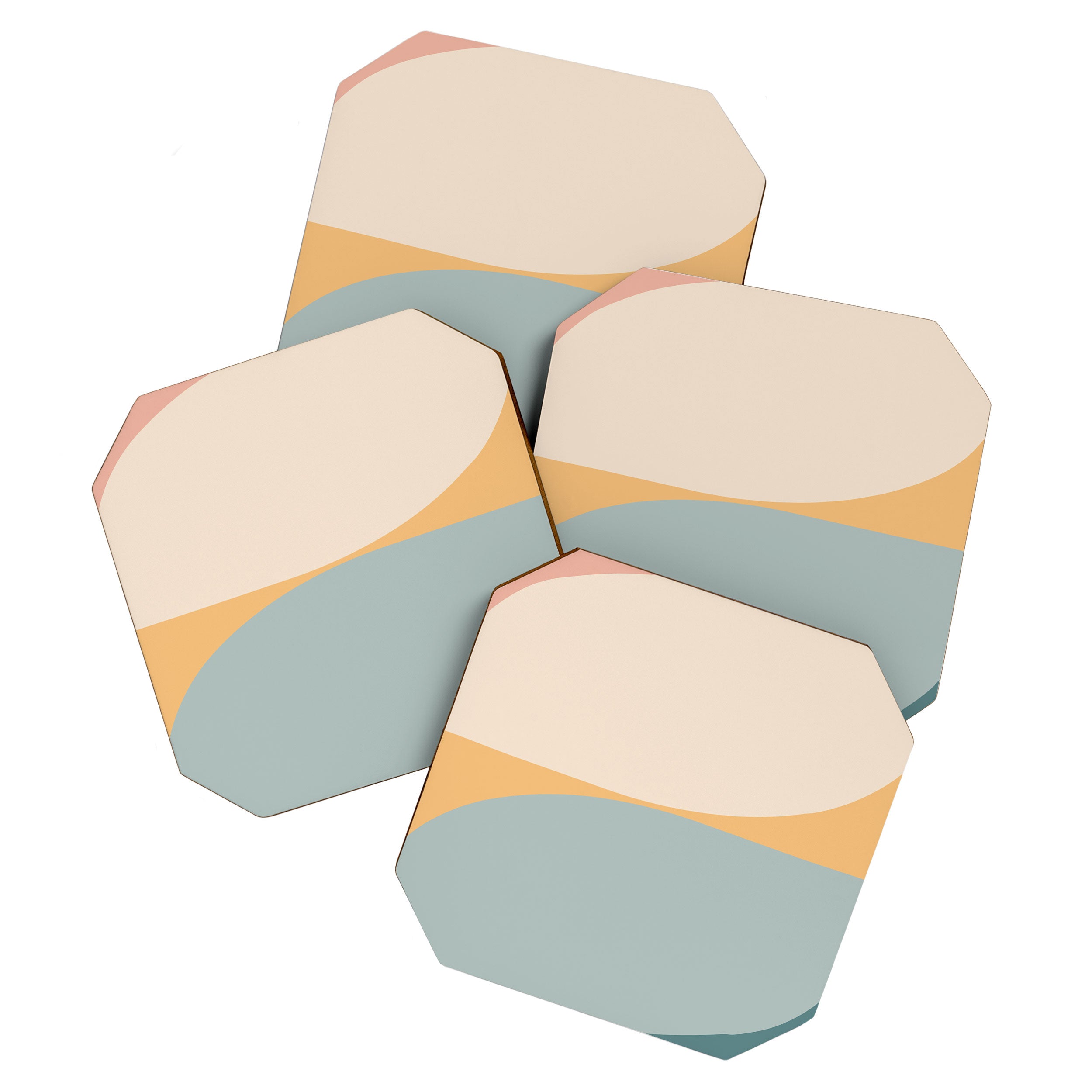 Almond Abstract XIII Coaster Gallery Image 1