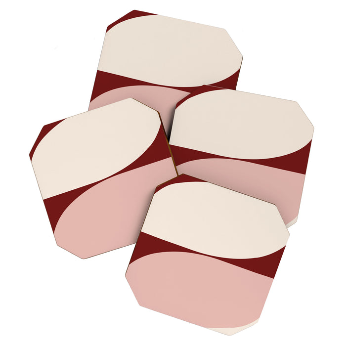Almond Abstract XIX Coaster Gallery Image 1