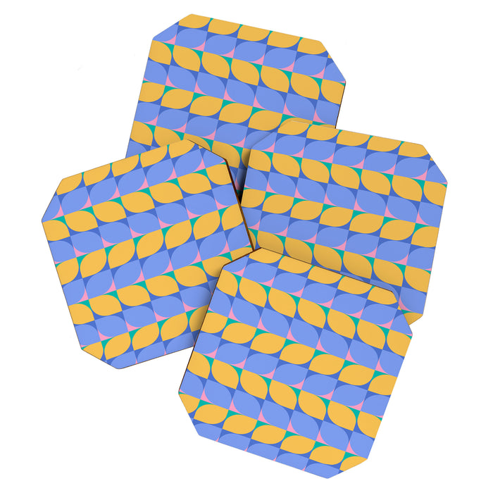 Almond Shapes Pattern I Coaster Gallery Image 1