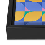 Almond Shapes Pattern I Framed Canvas Print Gallery Image 3