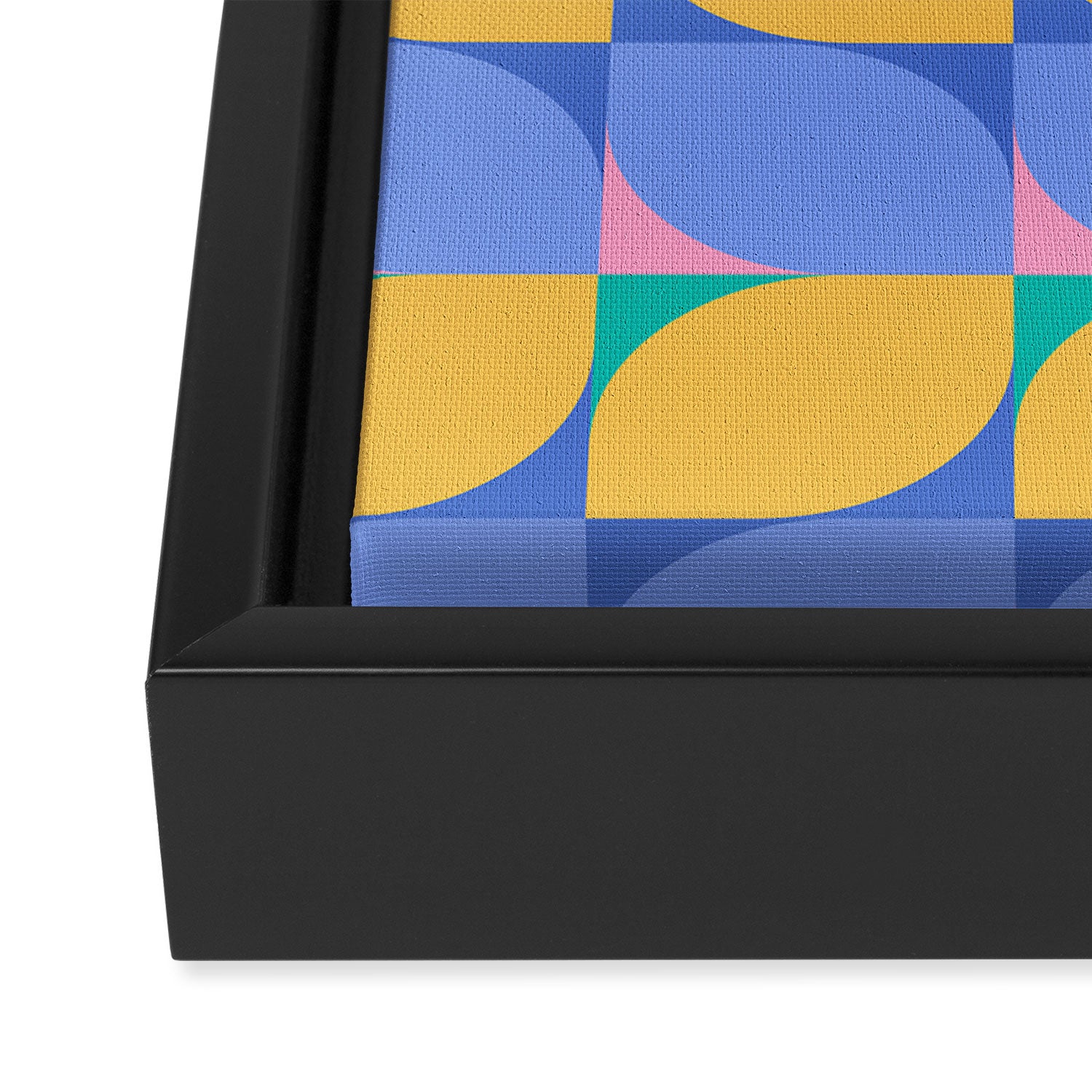 Almond Shapes Pattern I Framed Canvas Print Gallery Image 3