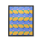 Almond Shapes Pattern I Framed Canvas Print Gallery Image 8
