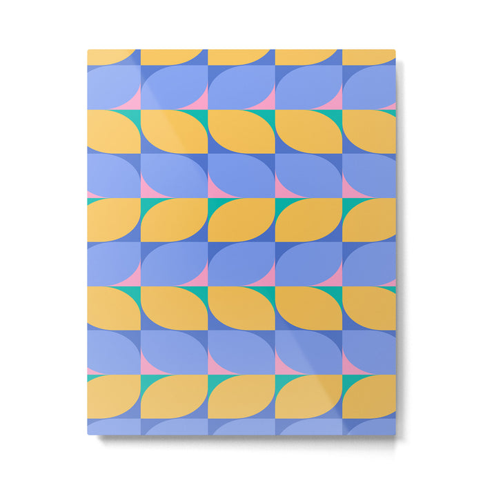 Almond Shapes Pattern I Metal Print Gallery Image 1