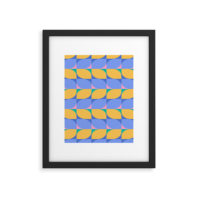 Almond Shapes Pattern I Framed Art Print Gallery Image 6