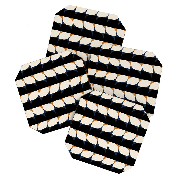 Almond Shapes Pattern II Coaster Gallery Image 1