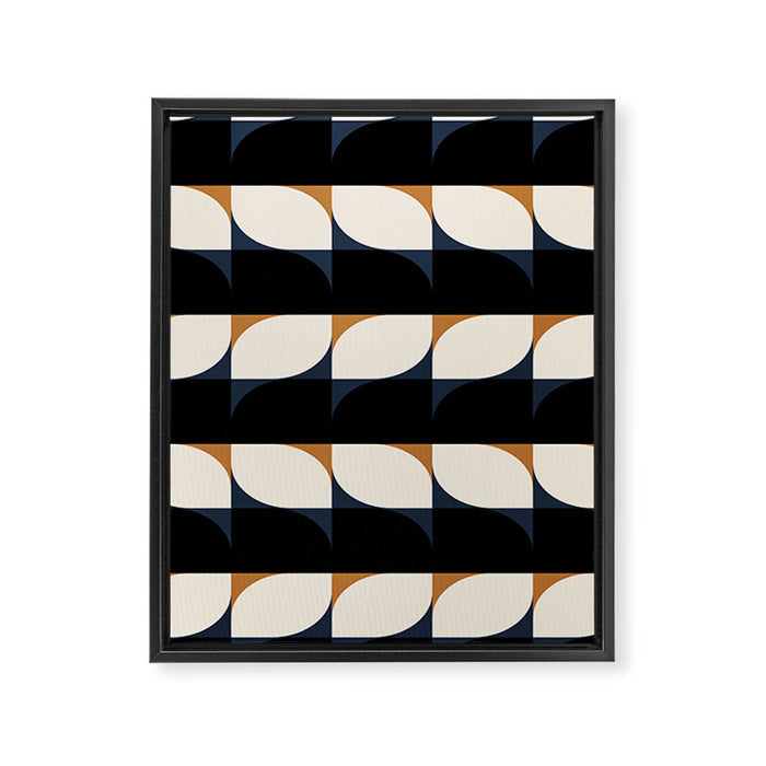 Almond Shapes Pattern II Framed Canvas Print Gallery Image 1