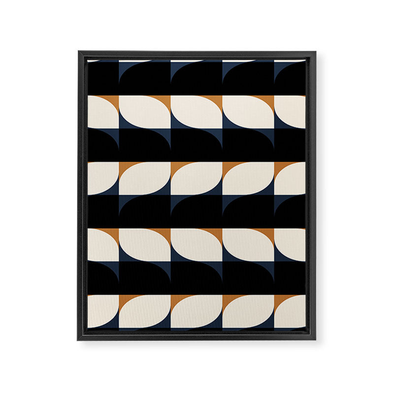 Almond Shapes Pattern II Framed Canvas Print Gallery Image 8