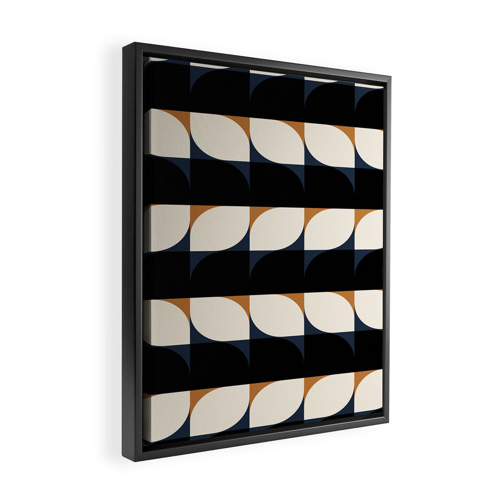 Almond Shapes Pattern II Framed Canvas Print Gallery Image 2