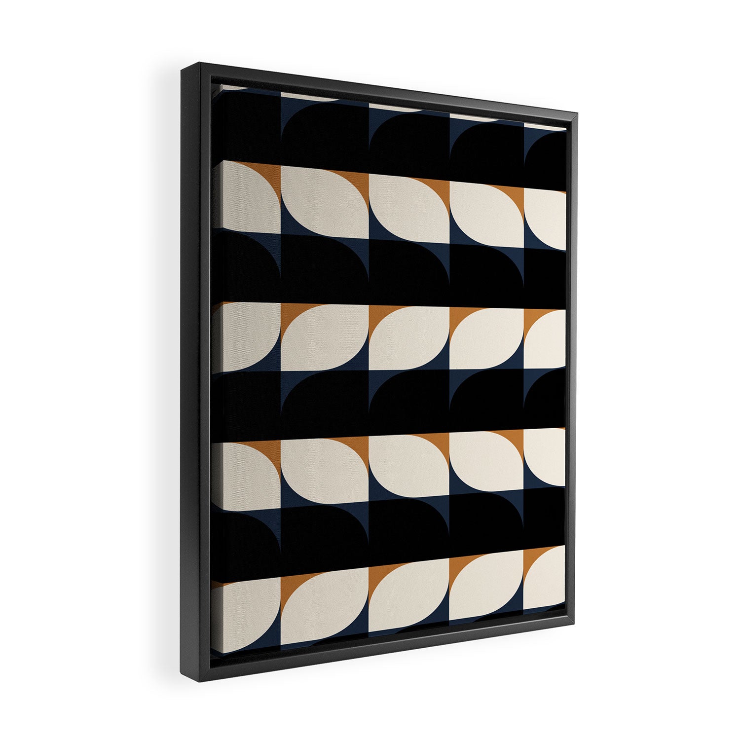 Almond Shapes Pattern II Framed Canvas Print Gallery Image 2