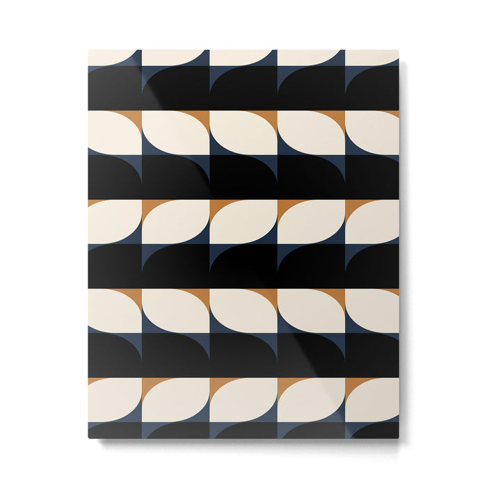 Almond Shapes Pattern II Metal Print Gallery Image 1