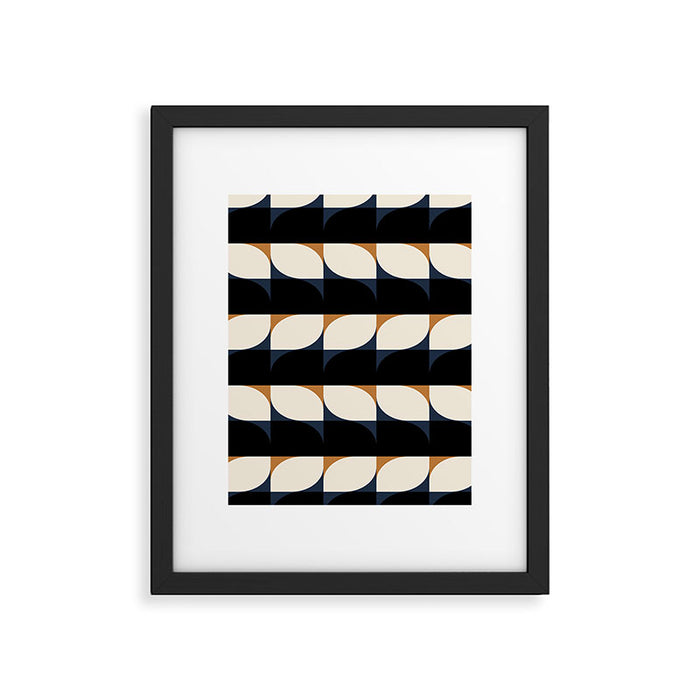 Almond Shapes Pattern II Framed Art Print Gallery Image 1