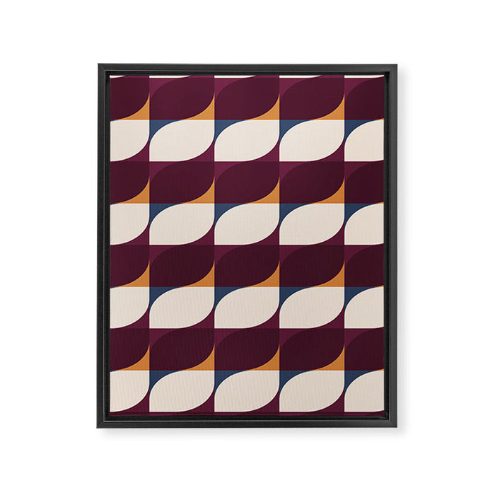 Almond Shapes Pattern III Framed Canvas Print Gallery Image 1