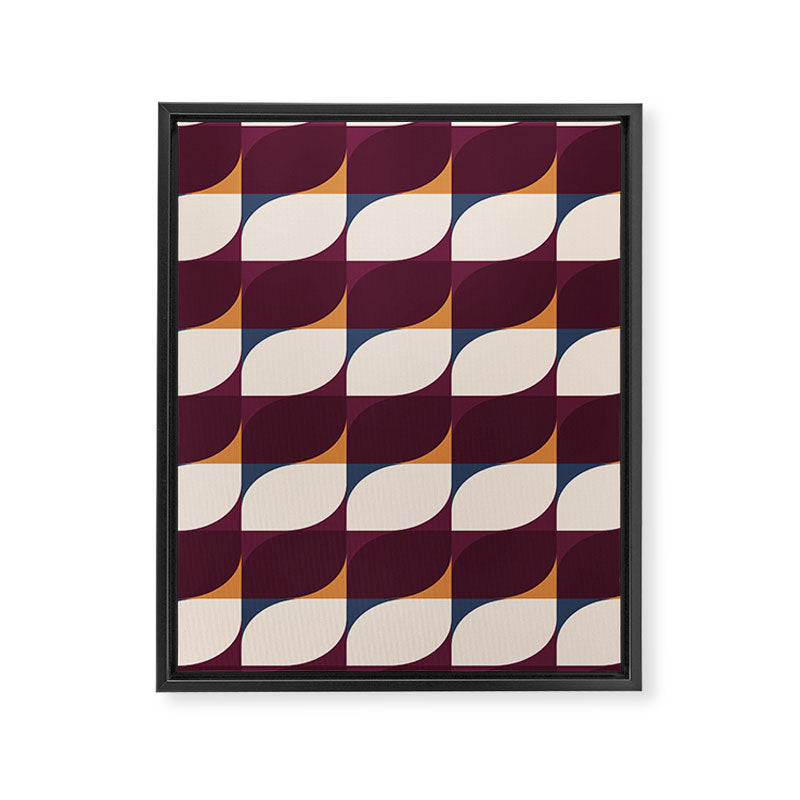 Almond Shapes Pattern III Framed Canvas Print Gallery Image 8