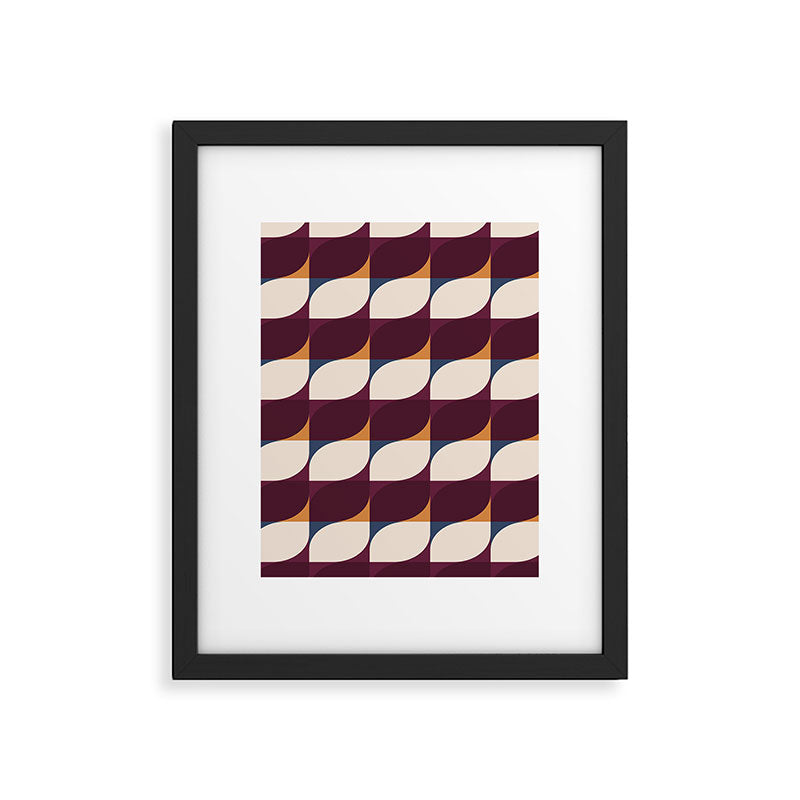 Almond Shapes Pattern III Framed Art Print Gallery Image 6