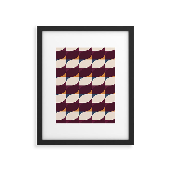 Almond Shapes Pattern III Framed Art Print Gallery Image 1