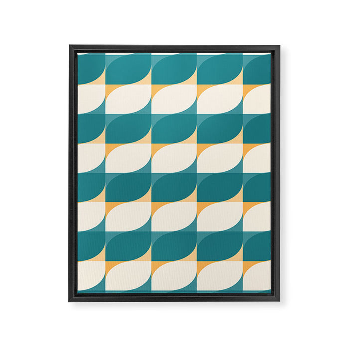 Almond Shapes Pattern IV Framed Canvas Print Gallery Image 1
