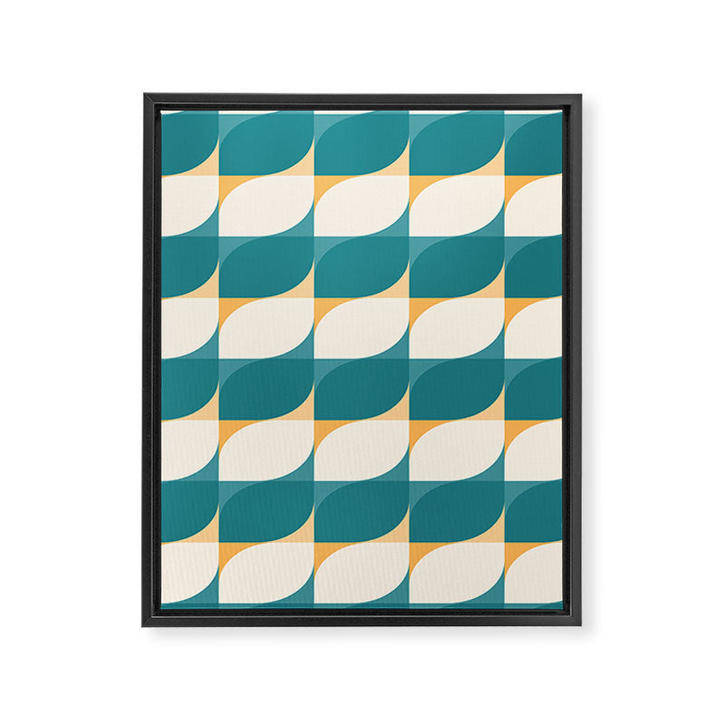 Almond Shapes Pattern IV Framed Canvas Print Gallery Image 8