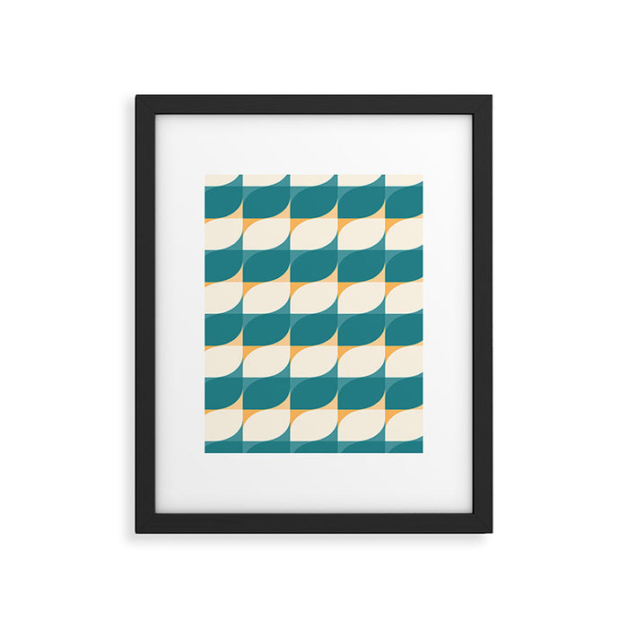 Almond Shapes Pattern IV Framed Art Print Gallery Image 1