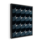 Almond Shapes Pattern V Framed Canvas Print Gallery Image 2