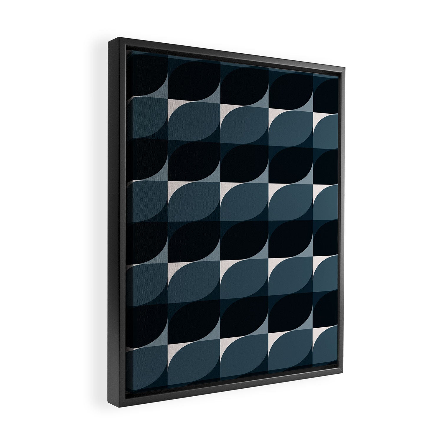 Almond Shapes Pattern V Framed Canvas Print Gallery Image 2