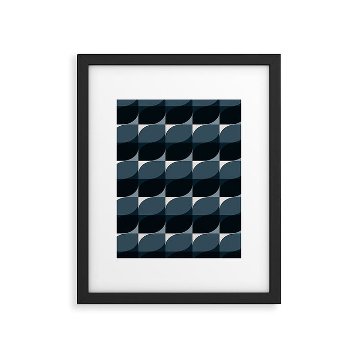 Almond Shapes Pattern V Framed Art Print Gallery Image 1