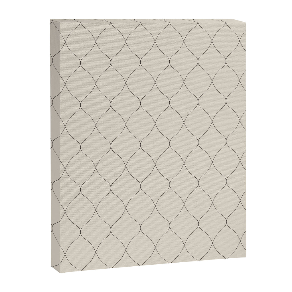 Alva Line Pattern - Smoke Canvas Print Gallery Image 8