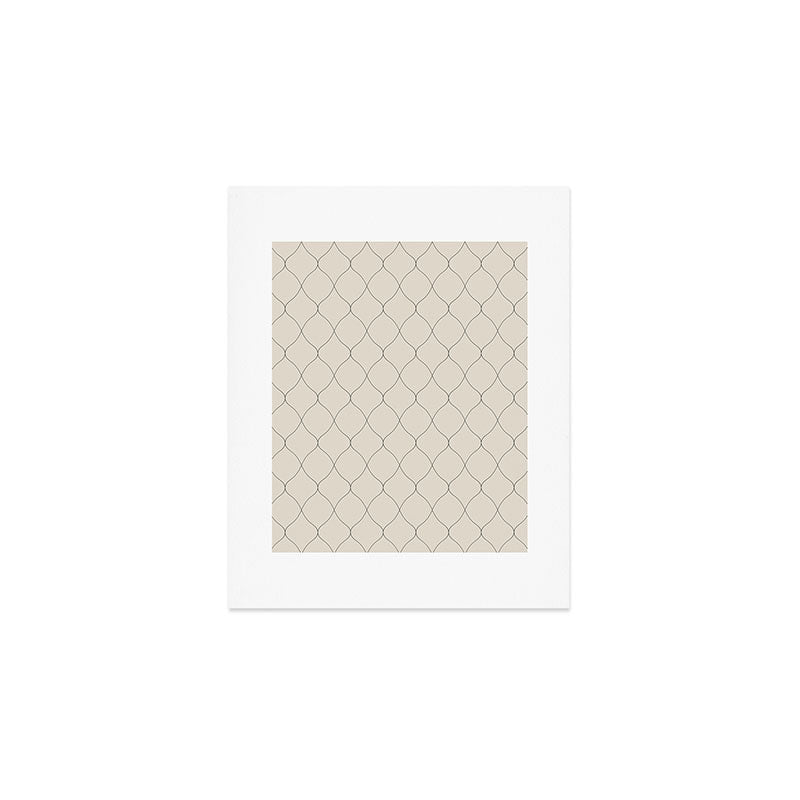 Alva Line Pattern - Smoke Art Print Gallery Image 1