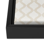 Alva Pattern - Vintage Neutral White Framed Canvas Print Gallery Image 3