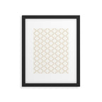 Alva Pattern - Vintage Neutral White Framed Art Print Gallery Image 6