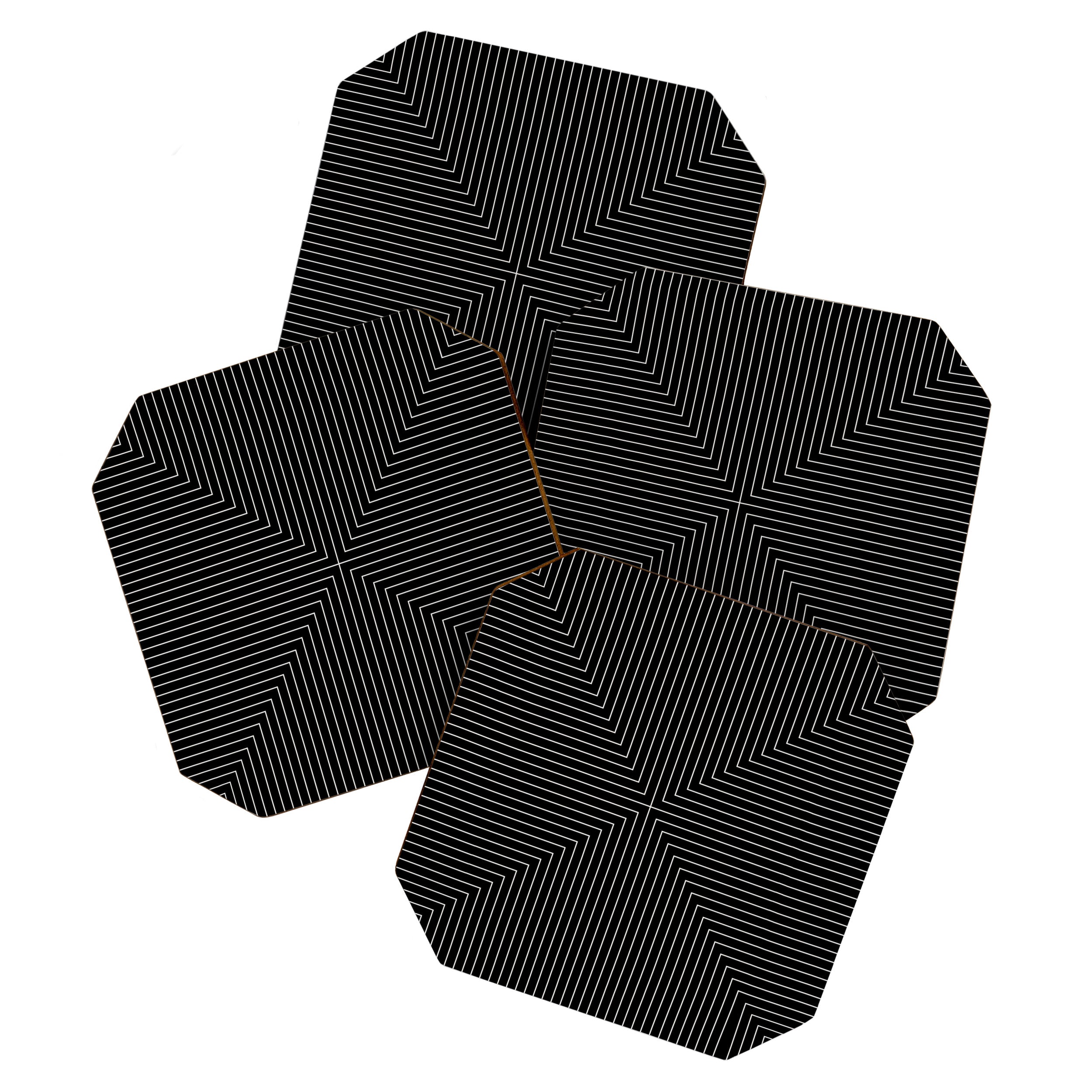 Angular Lines IX Coaster Gallery Image 1
