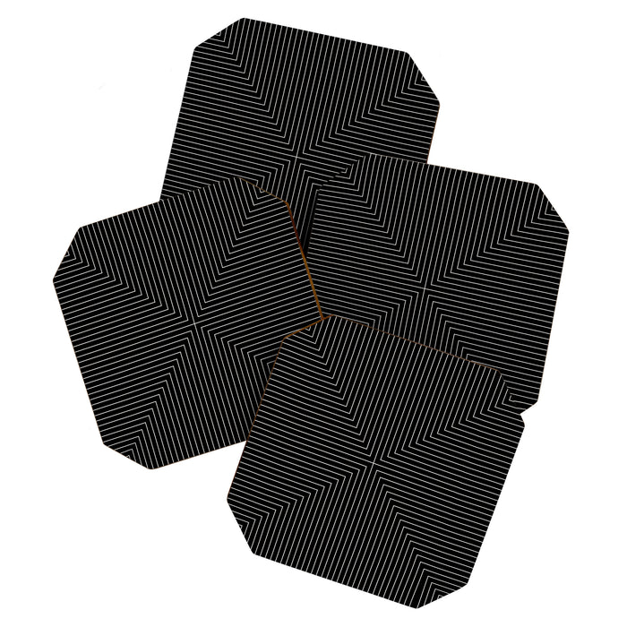 Angular Lines IX Coaster Gallery Image 1