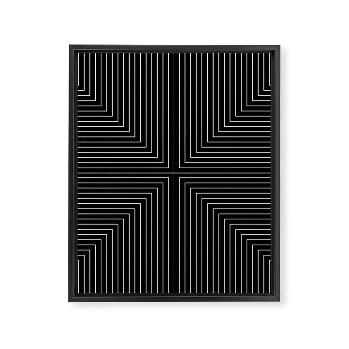 Angular Lines IX Framed Canvas Print Gallery Image 1