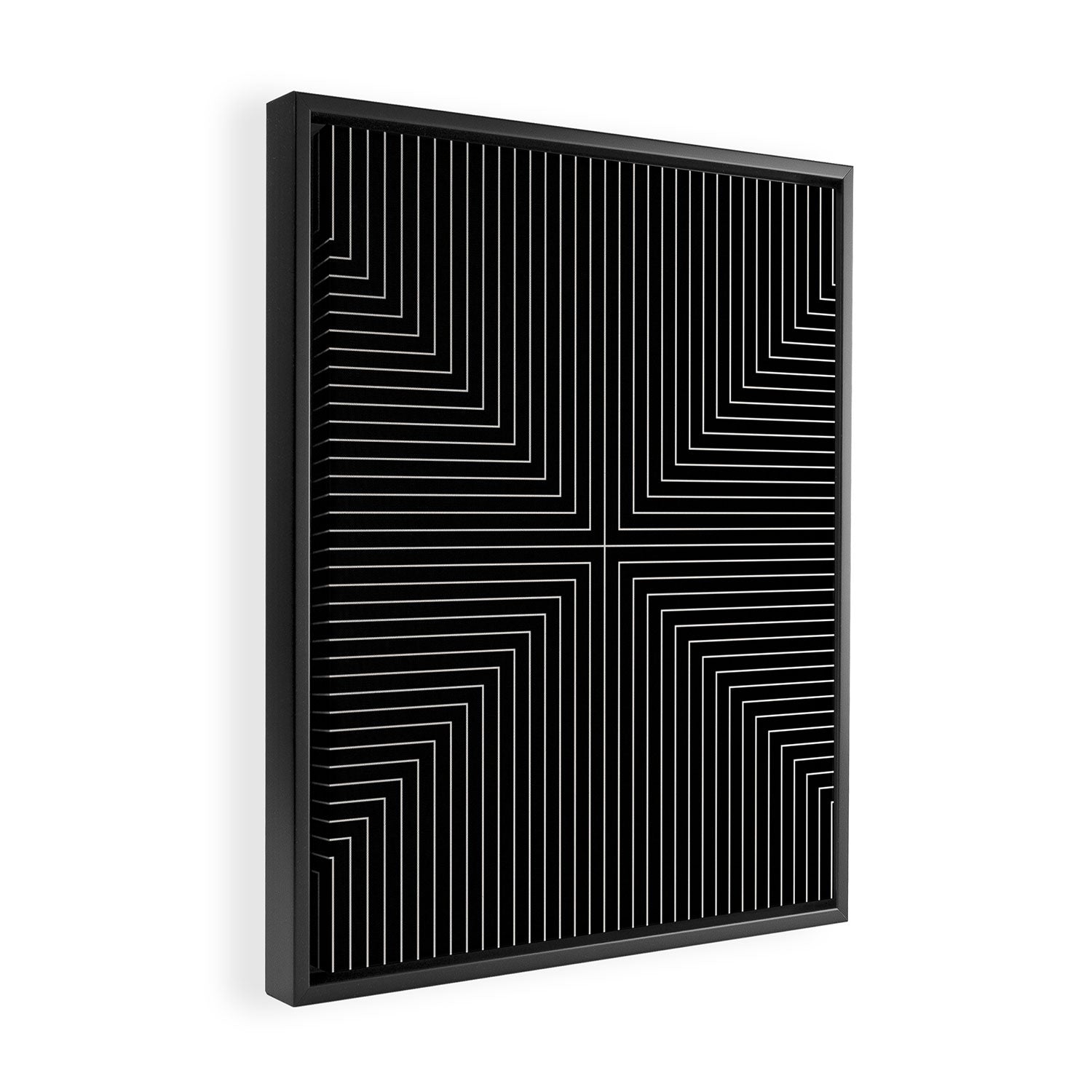 Angular Lines IX Framed Canvas Print Gallery Image 2