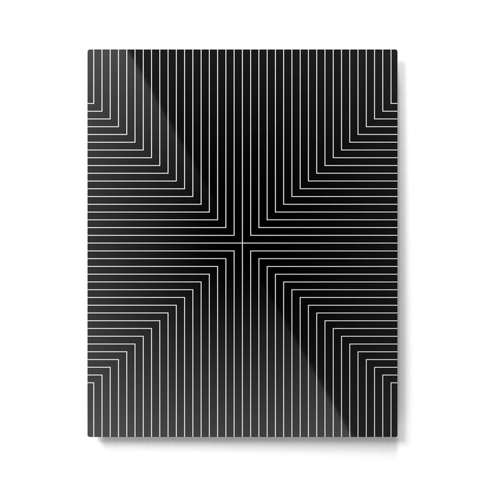 Angular Lines IX Metal Print Gallery Image 1
