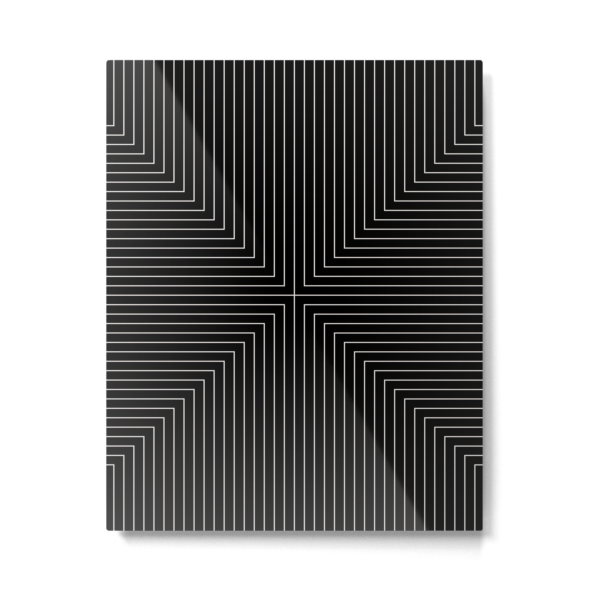 Angular Lines IX Metal Print Gallery Image 6