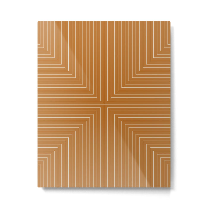 Angular Lines X Metal Print Gallery Image 1