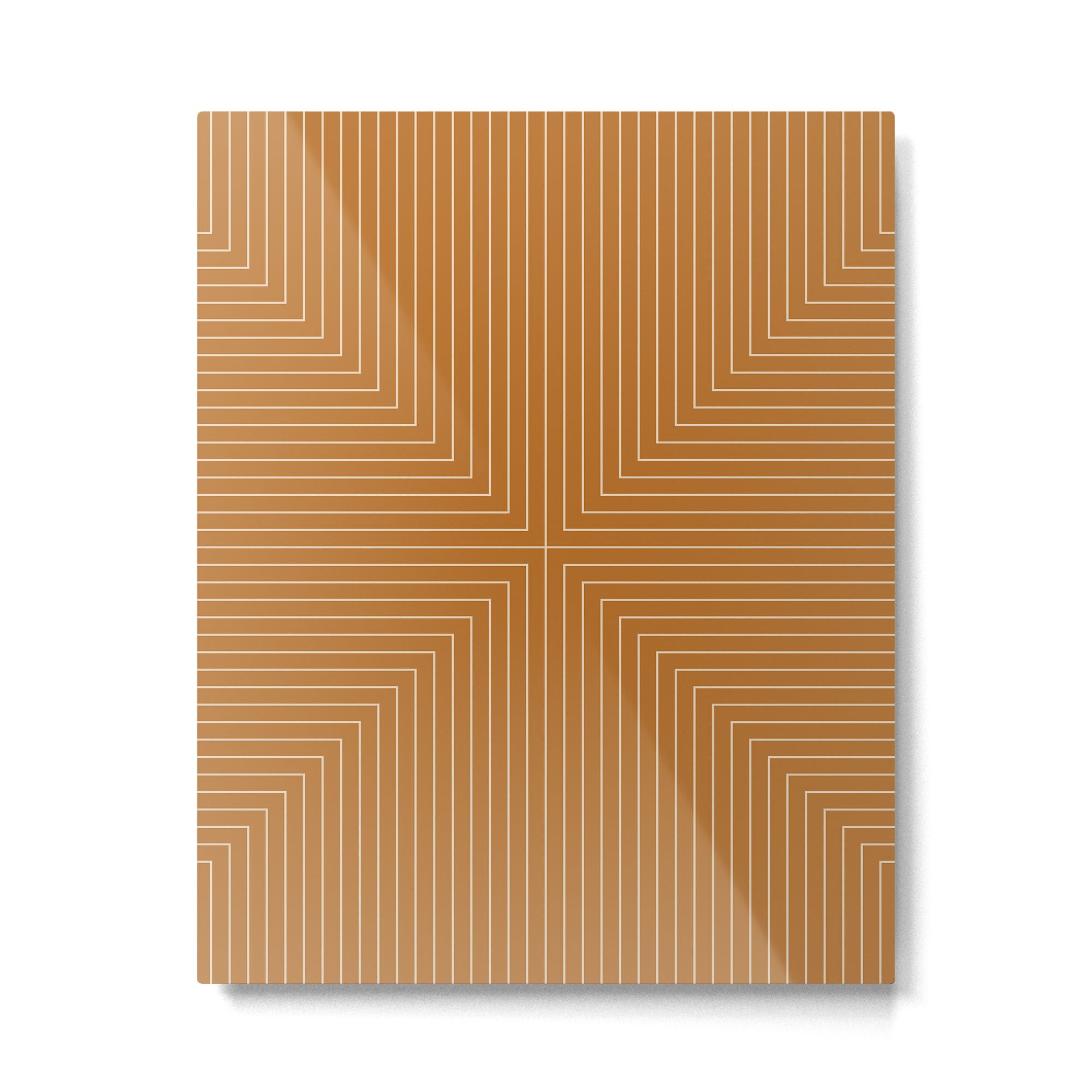 Angular Lines X Metal Print Gallery Image 6