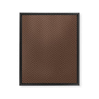 Angular Stripes XXIX Mocha Brown Framed Canvas Print Gallery Image 8