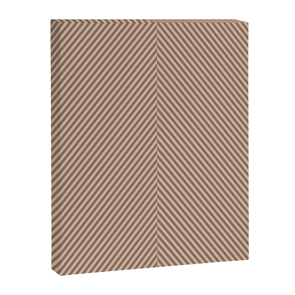 Angular Stripes XXXI Coffee Creme Canvas Print Gallery Image 8