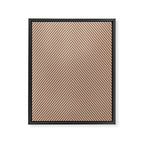 Angular Stripes XXXI Coffee Creme Framed Canvas Print Gallery Image 8