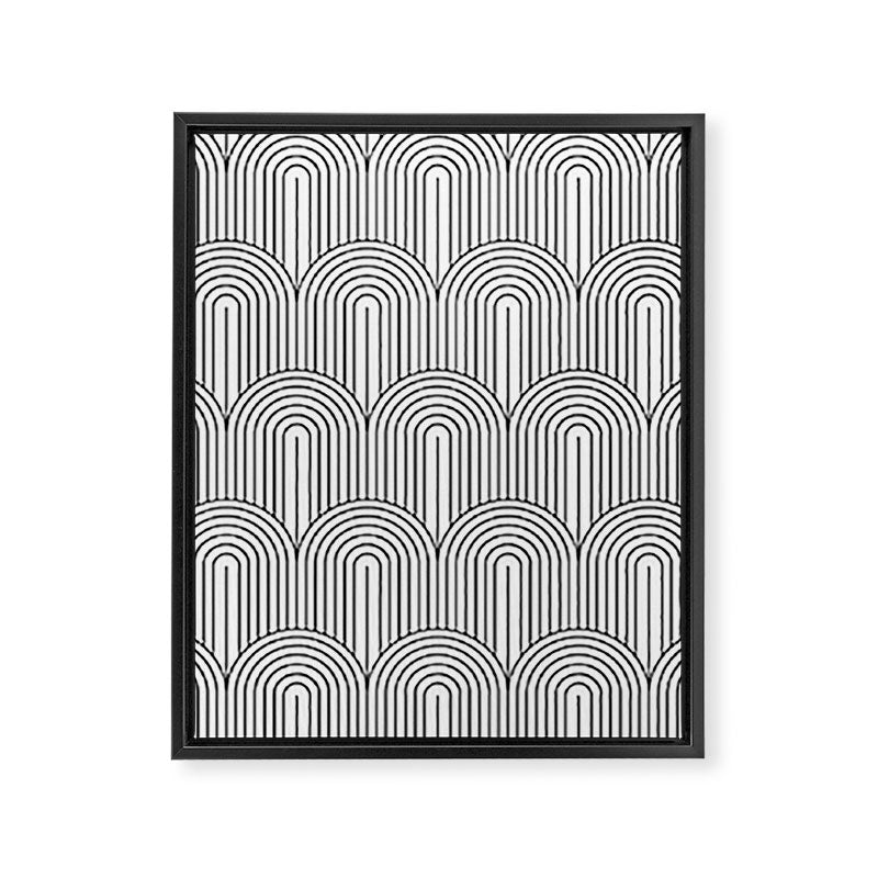 Art Deco Arch Pattern IX Framed Canvas Print Gallery Image 8