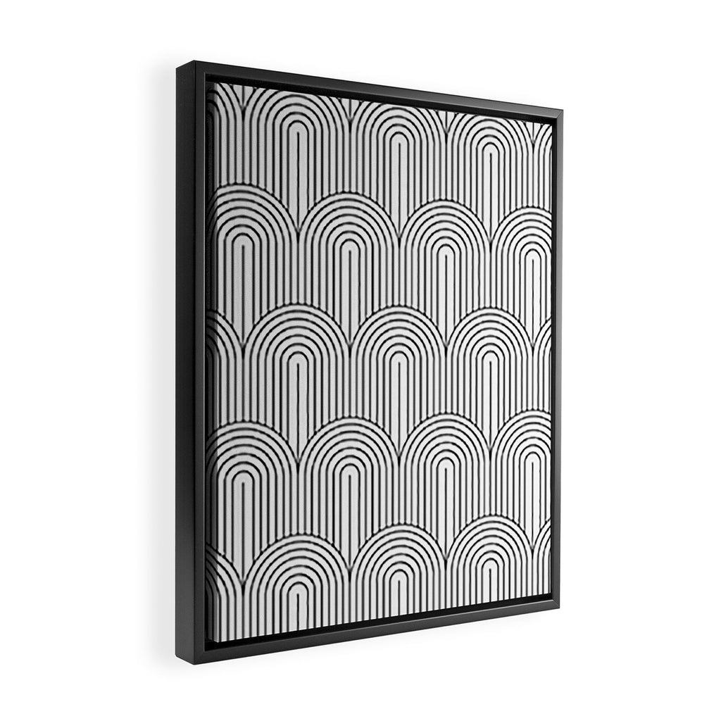 Art Deco Arch Pattern IX Framed Canvas Print Gallery Image 2