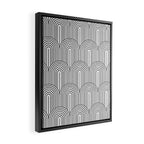 Art Deco Arch Pattern IX Framed Canvas Print Gallery Image 2