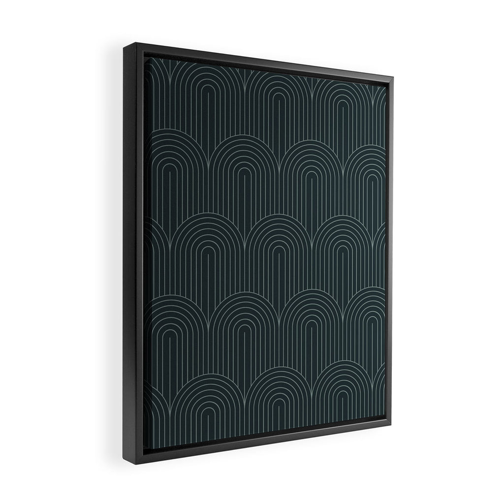 Art Deco Arch Pattern LI Framed Canvas Print Gallery Image 2