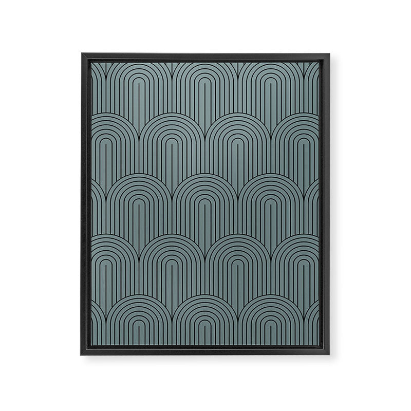 Art Deco Arch Pattern LIII Framed Canvas Print Gallery Image 8