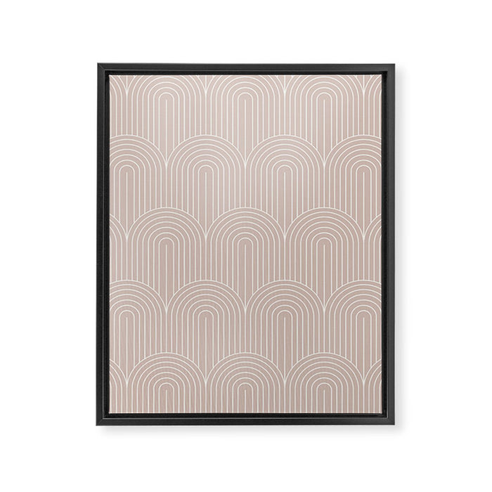 Art Deco Arch Pattern LV Framed Canvas Print Gallery Image 1