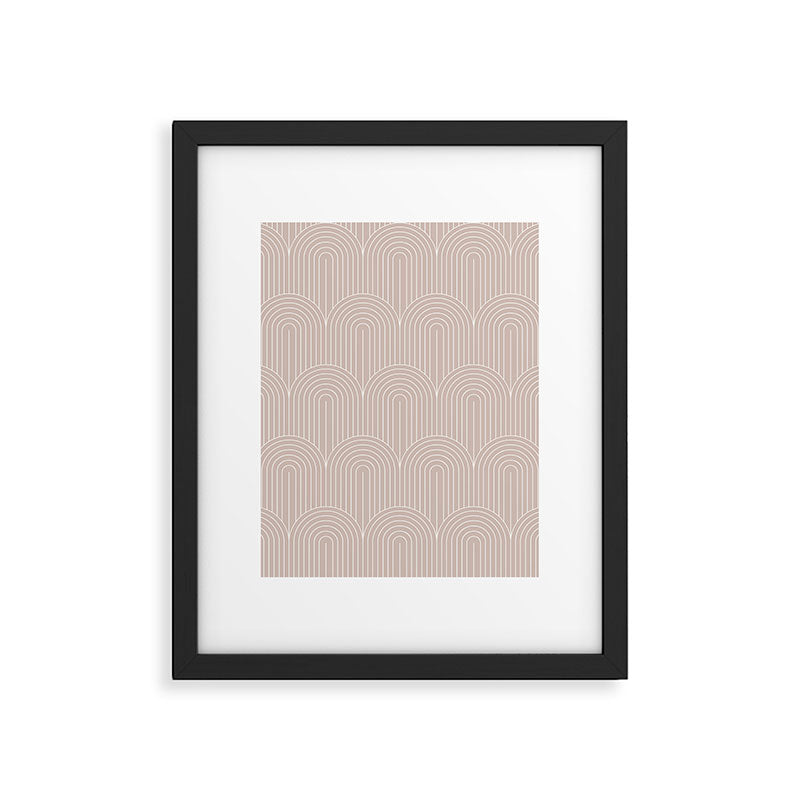 Art Deco Arch Pattern LV Framed Art Print Gallery Image 6