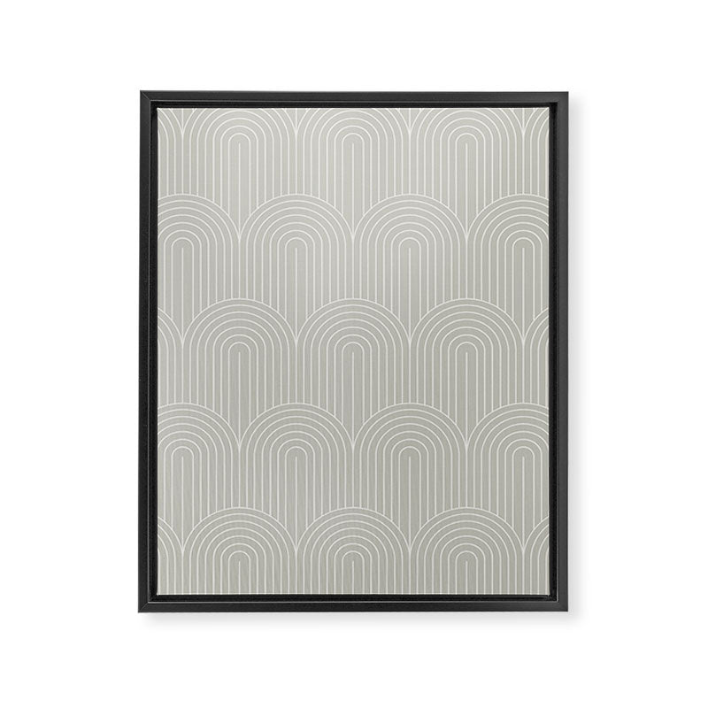 Art Deco Arch Pattern LXI Framed Canvas Print Gallery Image 8