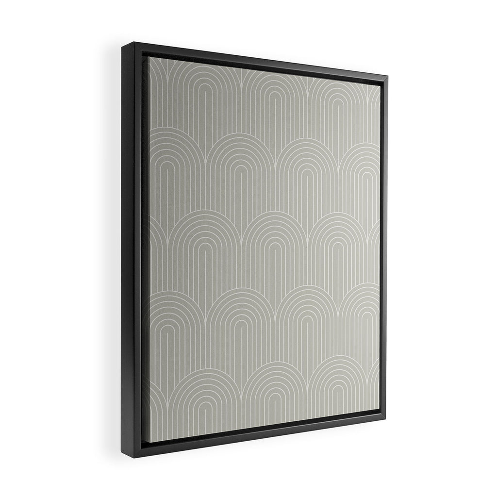 Art Deco Arch Pattern LXI Framed Canvas Print Gallery Image 2